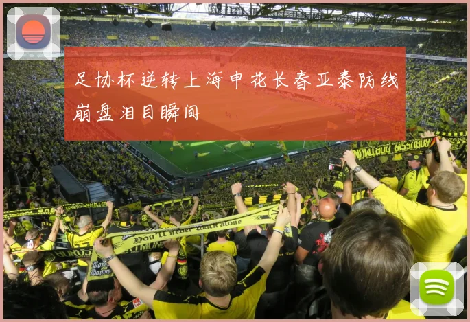 足协杯逆转上海申花长春亚泰防线崩盘泪目瞬间